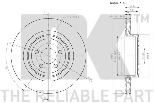 NK 209326 Brake Disc